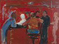 Thumbnail  At the Bar  Original Acrylic Painting by Gloria Pacis