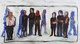 Thumbnail Walking Standing Still Original Acrylic Painting by Gloria Pacis 